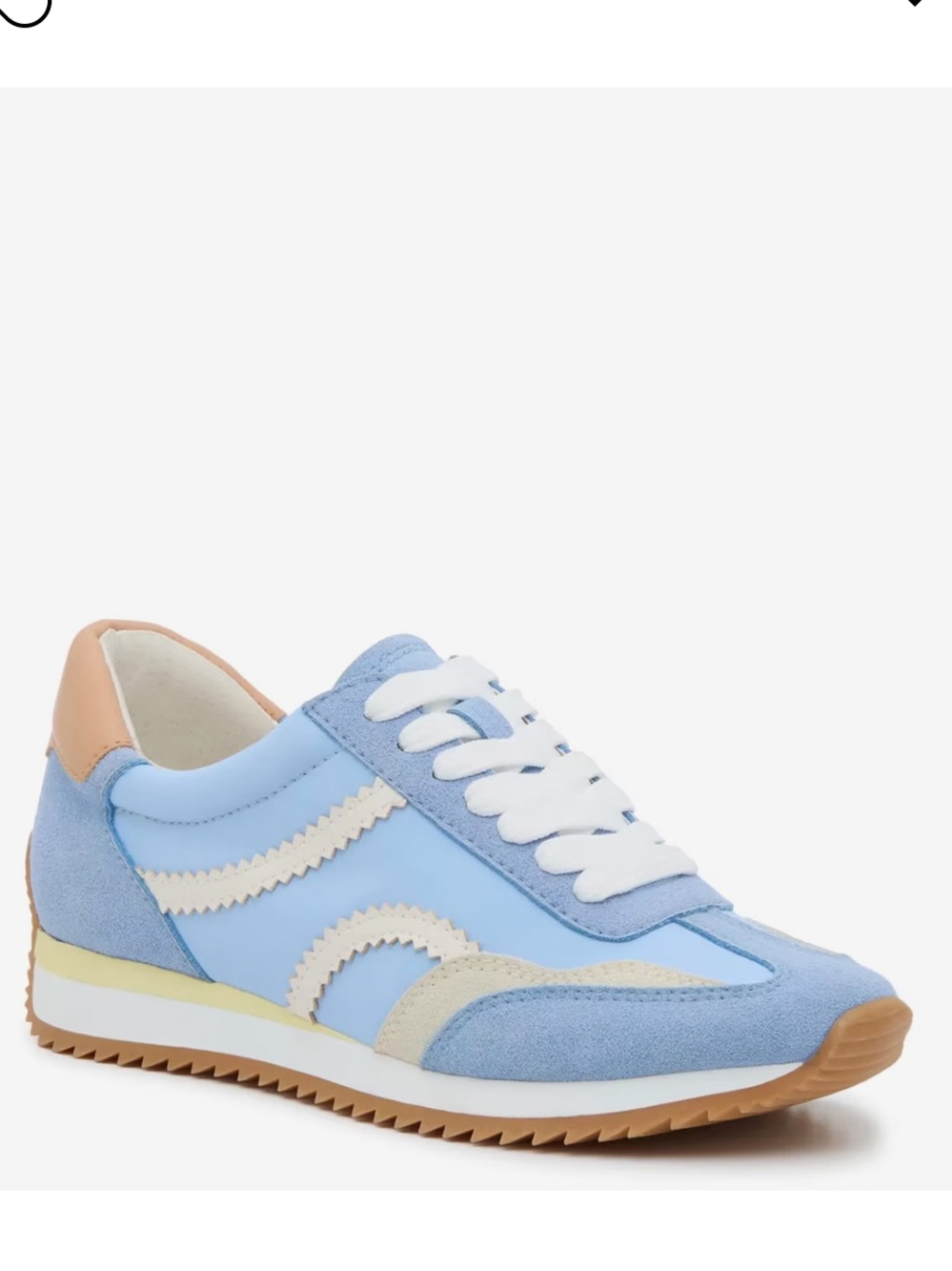 Dolce Vita Easton Light Blue & Cream Retro Runner Sneakers - New in Box